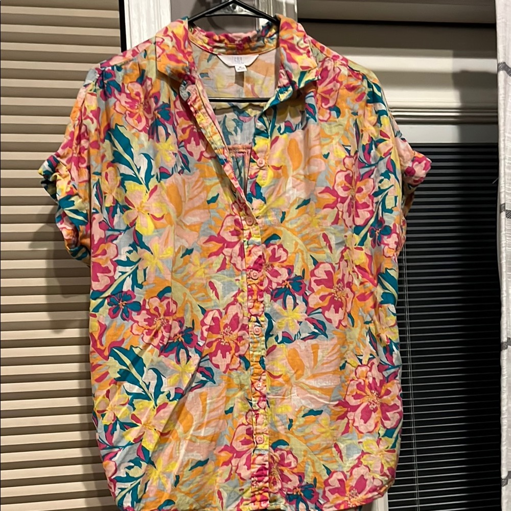 Floral Button-Up Shirt